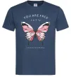 Мужская футболка You are free to fly Темно-синий фото