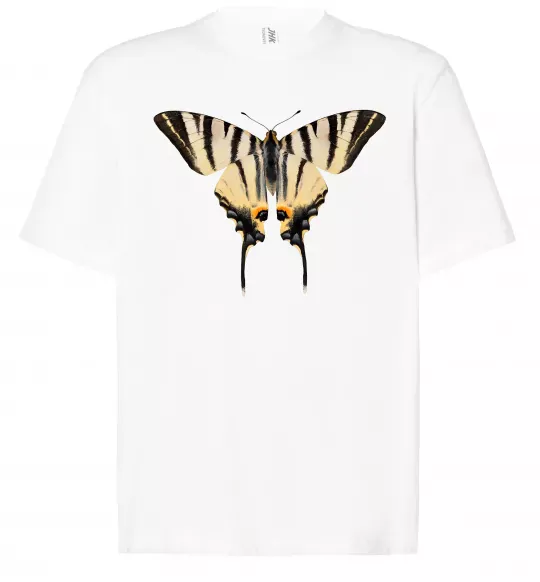 Футболка Оверсайз Косатець махаон Білий фото