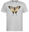 Мужская футболка Косатець махаон Серый фото