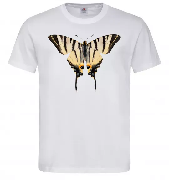 Мужская футболка Косатець махаон Белый фото