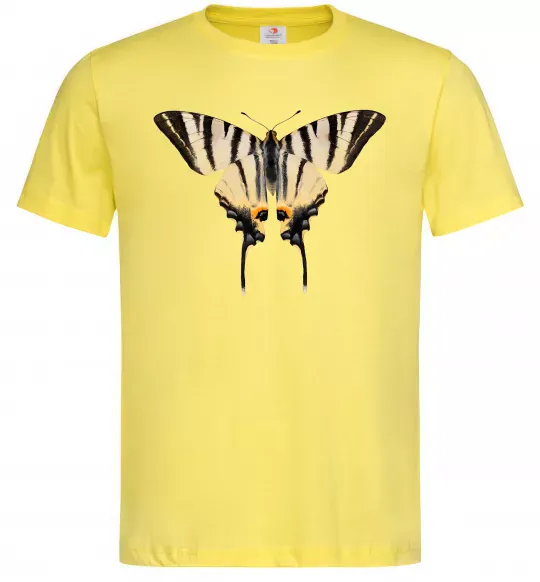 Мужская футболка Косатець махаон Лимонный фото