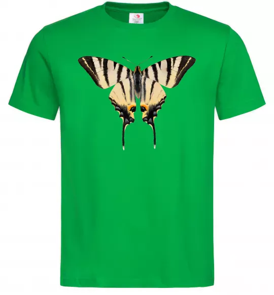Мужская футболка Косатець махаон Зеленый фото