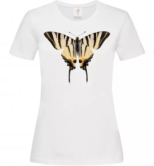 Женская футболка Косатець махаон Белый фото