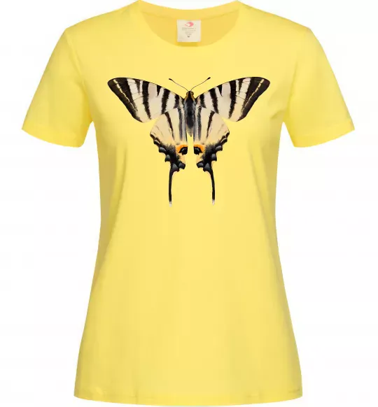 Женская футболка Косатець махаон Лимонный фото