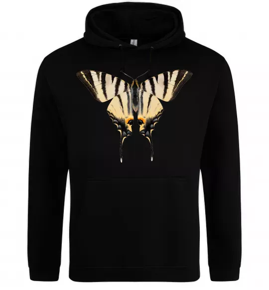 Чоловіча толстовка (худі) Косатець махаон Чорний фото
