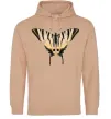 Чоловіча толстовка (худі) Косатець махаон Пісочний фото