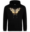 Женская толстовка (худи) Косатець махаон Черный фото