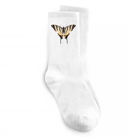 Шкарпетки Косатець махаон Білий фото
