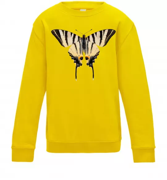 Дитячий світшот Косатець махаон Сонячно жовтий фото