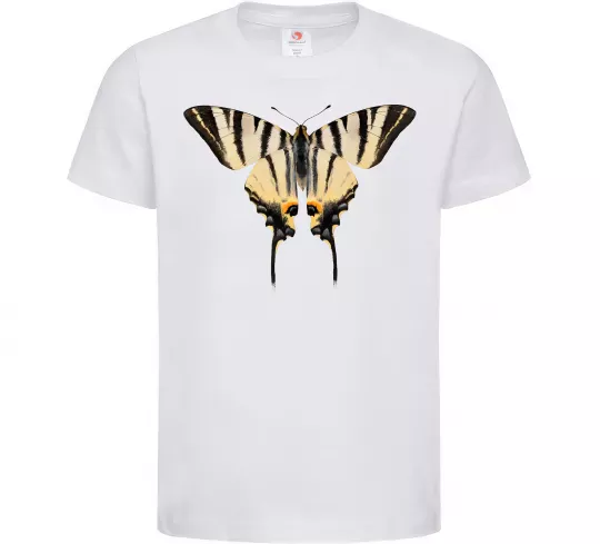 Дитяча футболка Косатець махаон Білий фото