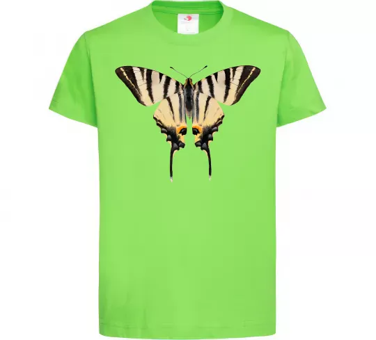 Дитяча футболка Косатець махаон Лаймовий фото