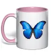 Чашка с цветной ручкой Morpho menelaus Нежно розовый Чашка с цветной ручкой Morpho menelaus Нежно розовый фото