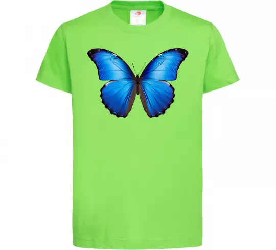 Детская футболка Morpho menelaus Лаймовый фото