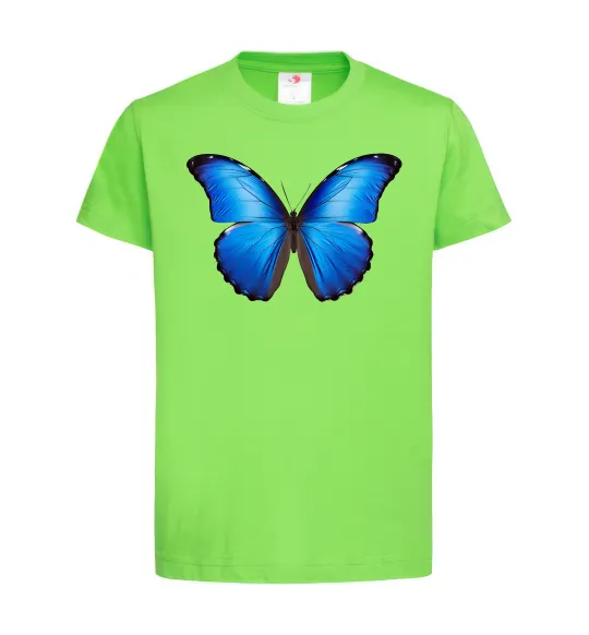 Дитяча футболка Morpho menelaus Лаймовий фото