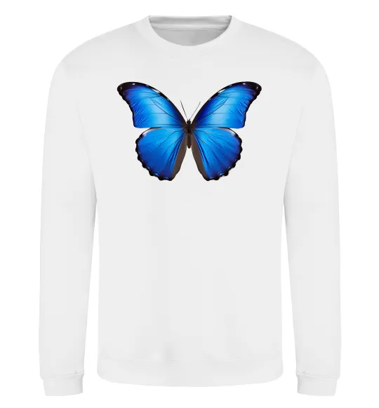 Світшот Morpho menelaus Білий фото