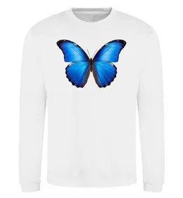Світшот Morpho menelaus Білий фото