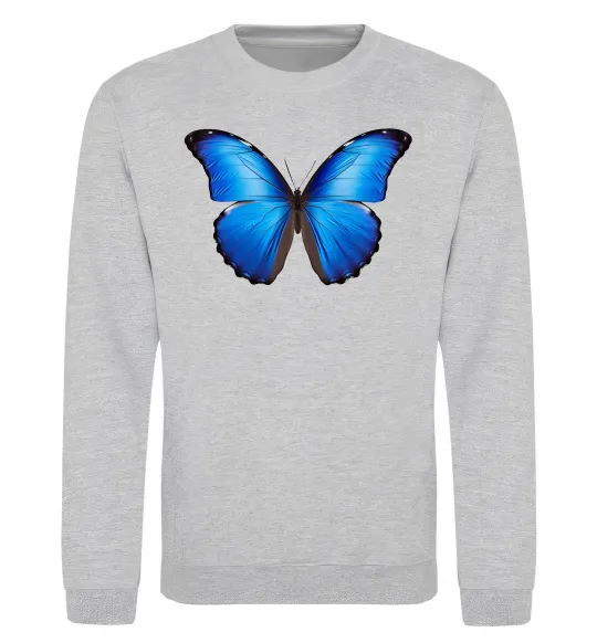 Світшот Morpho menelaus Сірий меланж фото