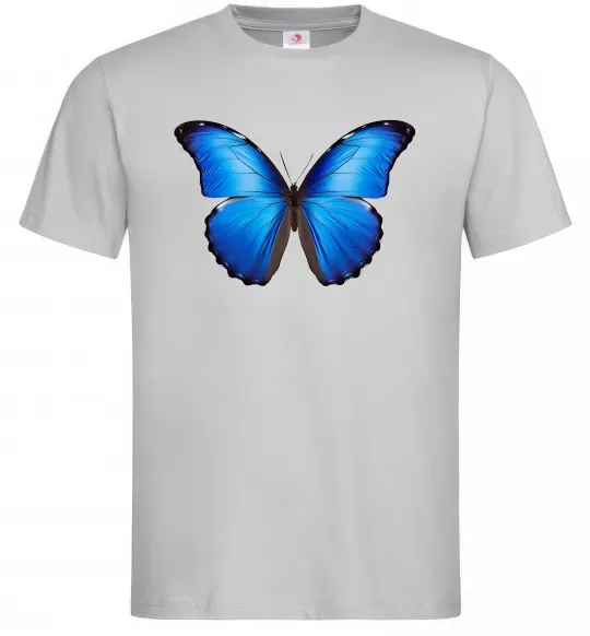 Мужская футболка Morpho menelaus Серый фото