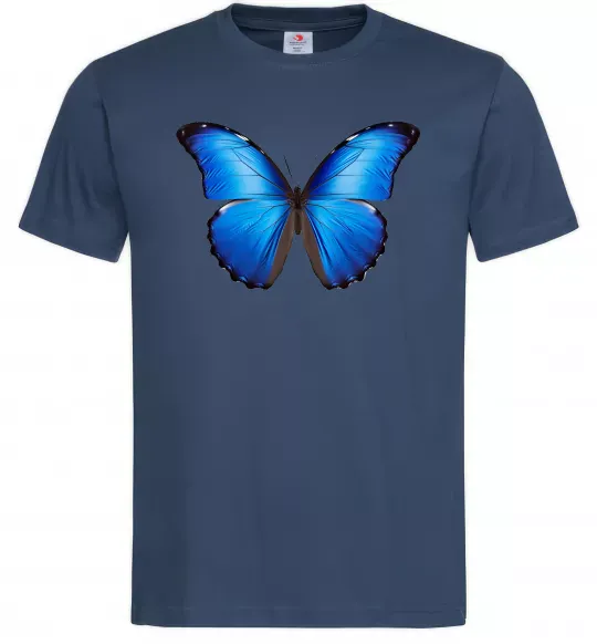 Мужская футболка Morpho menelaus Темно-синий фото