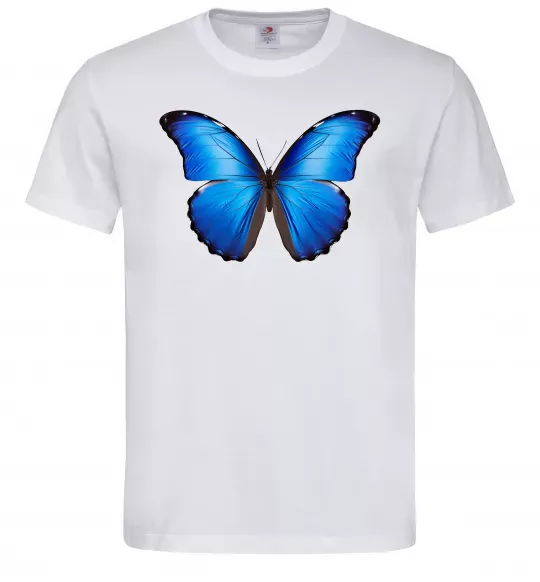 Мужская футболка Morpho menelaus Белый фото