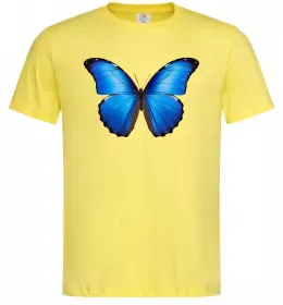 Мужская футболка Morpho menelaus Лимонный фото