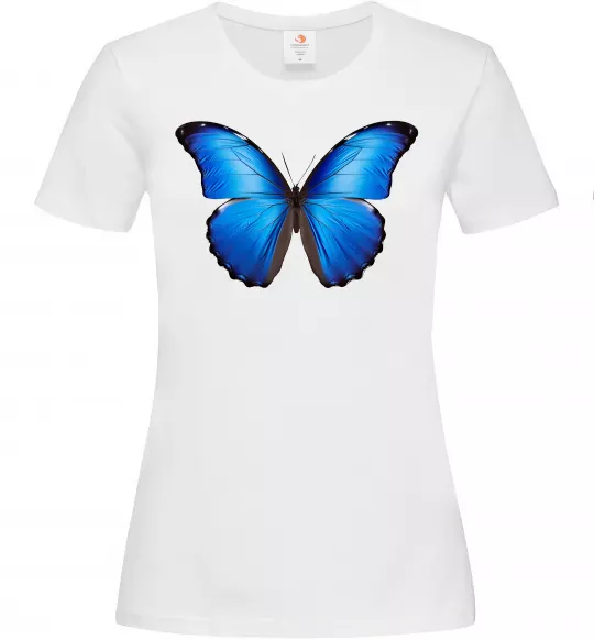 Женская футболка Morpho menelaus Белый фото