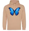 Жіноча толстовка (худі) Morpho menelaus Пісочний фото