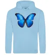 Женская толстовка (худи) Morpho menelaus Голубой фото