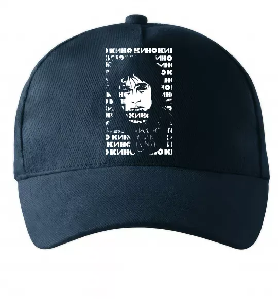 Кепка Цой Кино арт Темно-синий фото