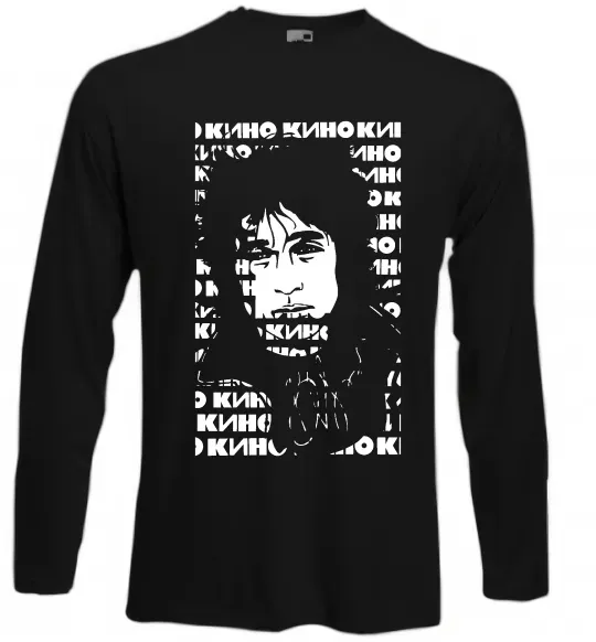Лонгслив Цой Кино арт Черный фото