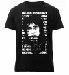 Мужская премиум футболка Цой Кино арт Черный фото