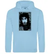 Чоловіча толстовка (худі) Цой Кино арт Блакитний фото