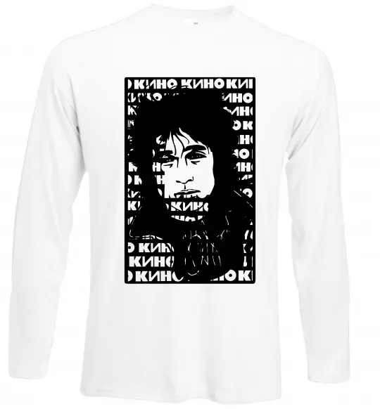 Лонгслив Цой Кино арт Белый фото
