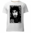 Мужская премиум футболка Цой Кино арт Белый фото