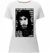 Жіноча преміум футболка Цой Кино арт Білий фото