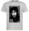 Чоловіча футболка Цой Кино арт Сірий фото