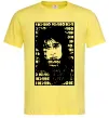 Чоловіча футболка Цой Кино арт Лимонний фото