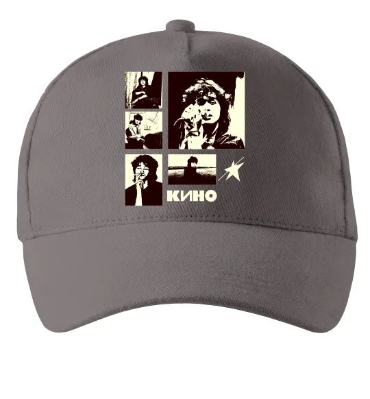 Кепка Кино колаж Сірий фото
