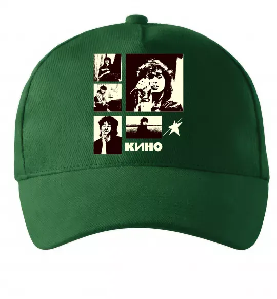 Кепка Кино колаж Темно-зеленый фото