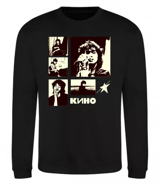 Світшот Кино колаж Чорний фото