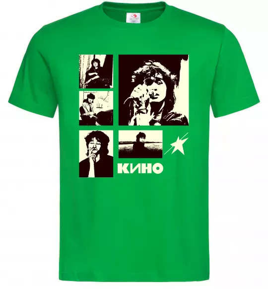 Мужская футболка Кино колаж Зеленый фото