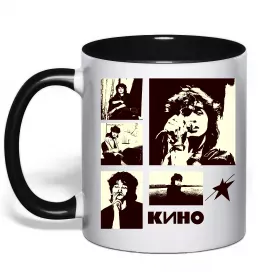 Чашка с цветной ручкой