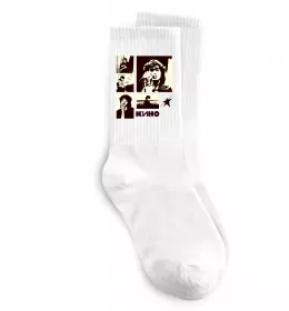 Носки Кино колаж Белый фото