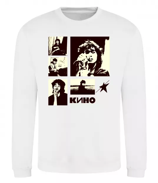 Світшот Кино колаж Білий фото