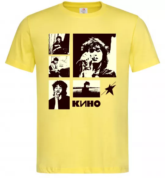 Мужская футболка Кино колаж Лимонный фото