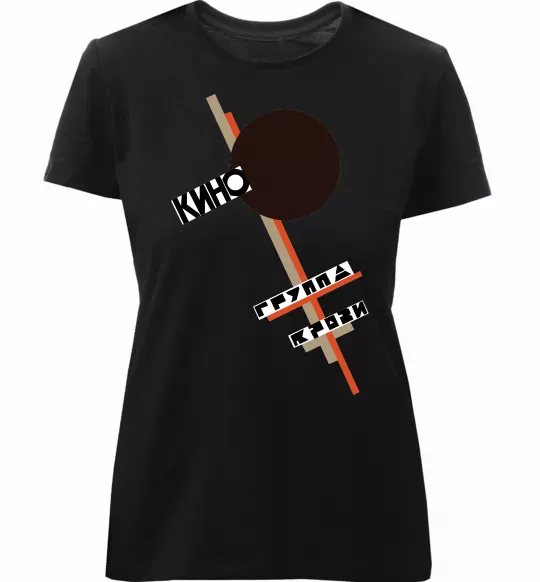 Женская премиум футболка Група крові Черный фото