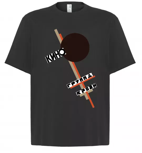 Футболка Оверсайз Група крові Черный фото