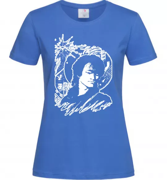 Жіноча футболка В.Цой Яскраво-синій фото
