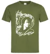Чоловіча футболка В.Цой Оливковий фото