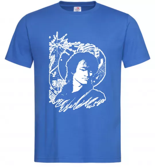 Чоловіча футболка В.Цой Яскраво-синій фото